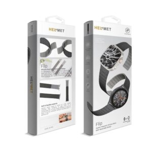 سوار للساعه Flip من HELMET مغناطيس بلونين مختلفين لأغلب الساعات الذكية (القياسات: (22mm,38/40/41/42/44/45/49).