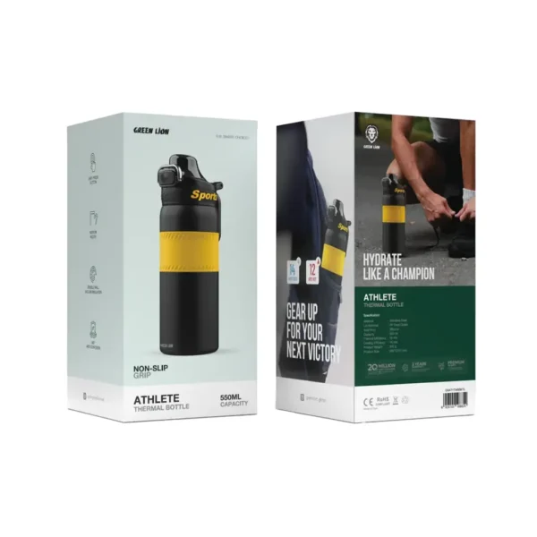 ⁦حافظة السوائل Green Lion Athlete Thermal Bottle⁩ - الصورة ⁦2⁩
