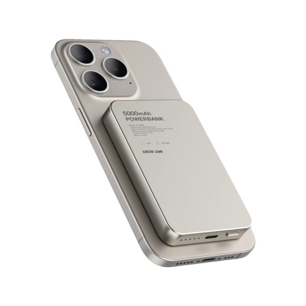 ⁦باور بانك Green Lion GL-MAG 5 5000mAh Powerbank⁩ - الصورة ⁦2⁩