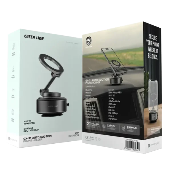 ⁦ستاند شفط Green Lion GX-31 Auto Suction Phone Holder⁩ - الصورة ⁦7⁩