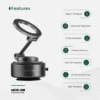 ⁦ستاند شفط Green Lion GX-31 Auto Suction Phone Holder⁩ - الصورة ⁦4⁩