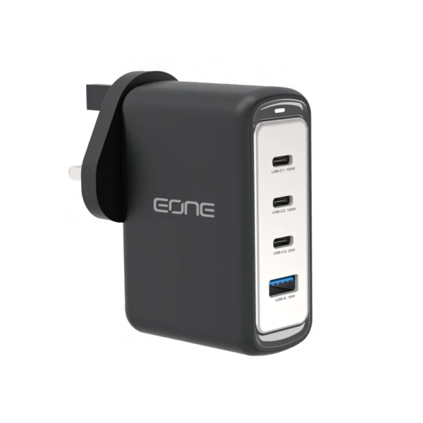 ⁦شاحن جداري بقوة 100W من EONE ب4منافذ للشحن⁩ - الصورة ⁦2⁩