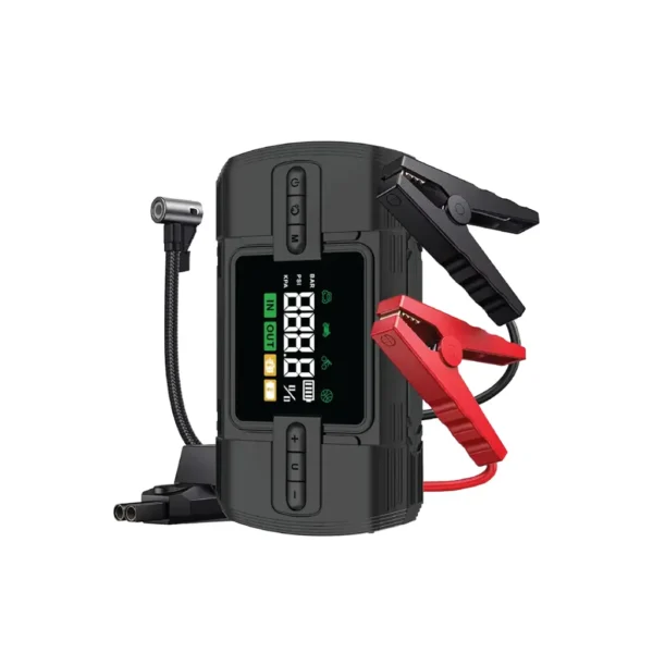 مشغل السيارات مع منفاح الايطارات Green Lion 12V Jump Starter 12000 mAh