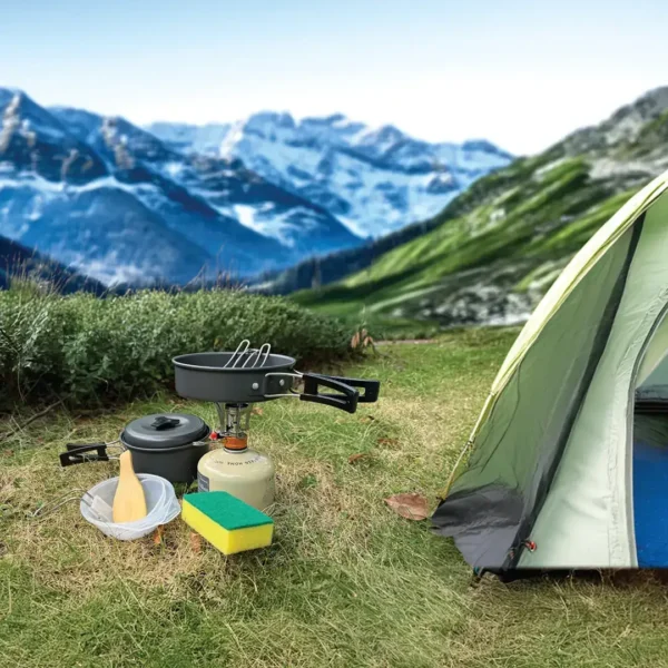 ⁦عدة الطبخ Green Lion 10 IN 1 Camping Cookware⁩ - الصورة ⁦4⁩