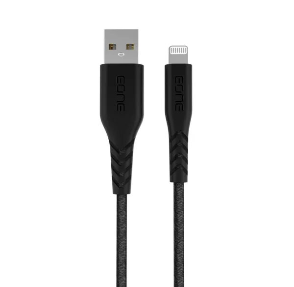 كيبل قماش USB A TO LIGHTNING من EONE بطول1.2M (معتمد من أبل)