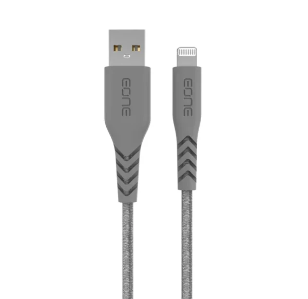 ⁦كيبل قماش USB A TO LIGHTNING من EONE بطول1.2M (معتمد من أبل)⁩ - الصورة ⁦2⁩