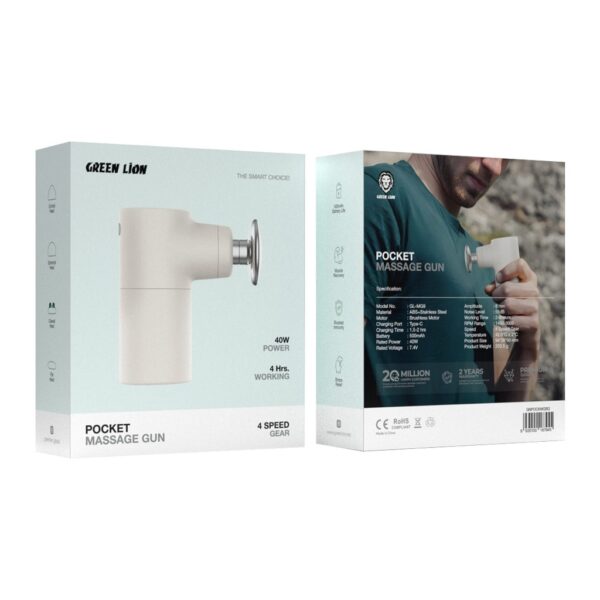 ⁦مسدس المساج Green Lion Pocket Massage Gun⁩ - الصورة ⁦2⁩