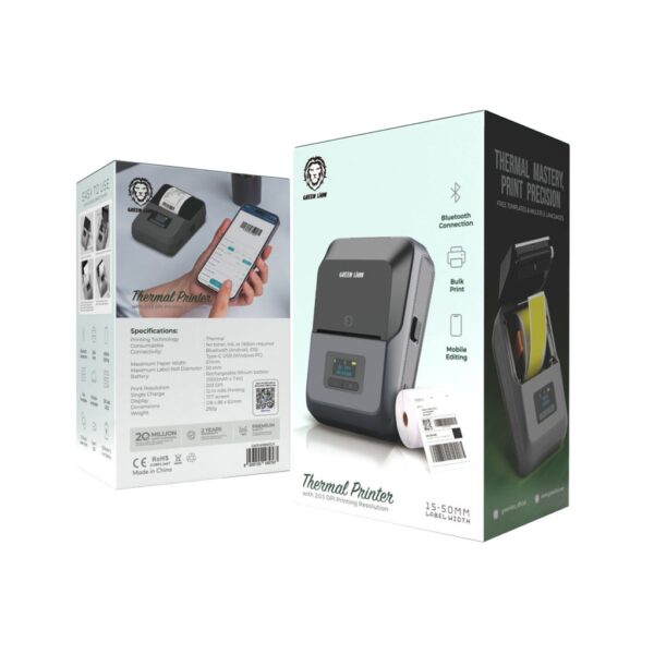 ⁦طابعة حرارية Green Lion Thermal Printer⁩ - الصورة ⁦3⁩