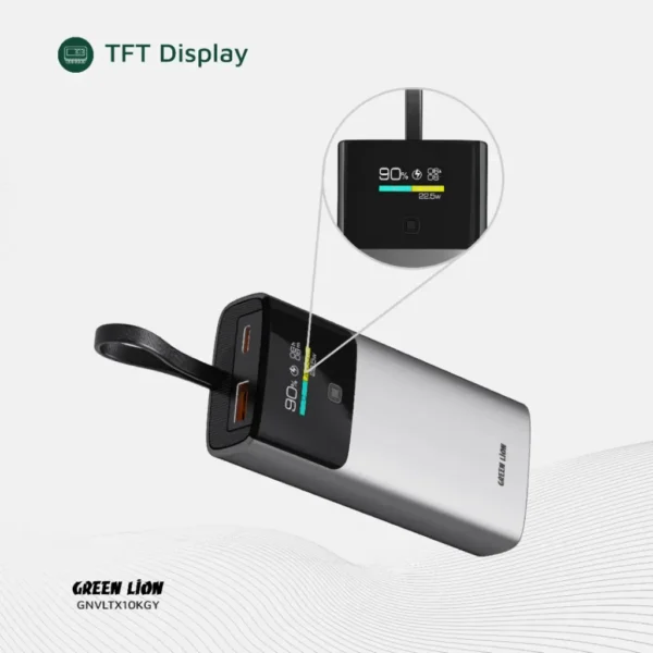⁦باور بانك Green Lion Voltix 10000mAh Power Bank PD20W⁩ - الصورة ⁦3⁩