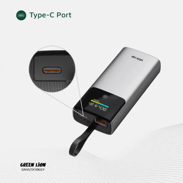 ⁦باور بانك Green Lion Voltix 10000mAh Power Bank PD20W⁩ - الصورة ⁦4⁩