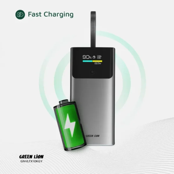 ⁦باور بانك Green Lion Voltix 10000mAh Power Bank PD20W⁩ - الصورة ⁦10⁩