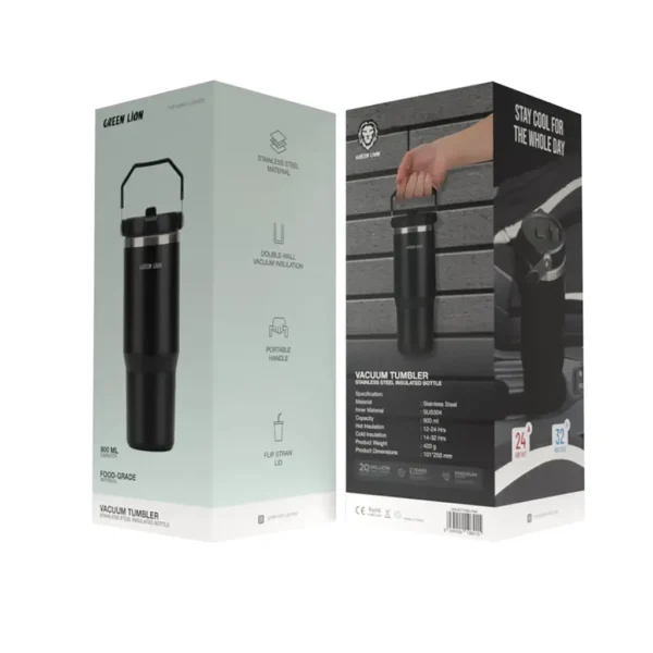 ⁦حافظة السوائل Green Lion Vacuum Tumbler 900ml Bottle⁩ - الصورة ⁦2⁩