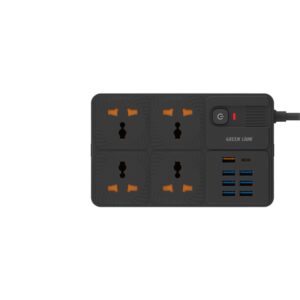 محول Green Lion UK Power Socket 7 USB-A Port & 1 PD Port
