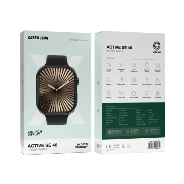 ⁦ساعة Green Lion Active SE 46 Smart Watch⁩ - الصورة ⁦2⁩