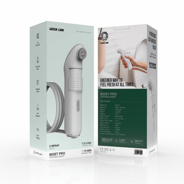 ⁦شطاف السفر Green Lion Bidet Pro Portable 5.55W with 2 Spray Modes⁩ - الصورة ⁦3⁩