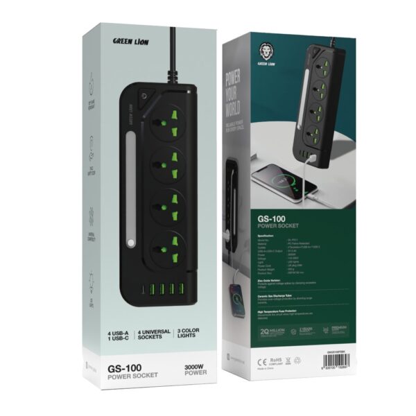 ⁦محول Green Lion GS-100 Power Socket 3000W⁩ - الصورة ⁦2⁩