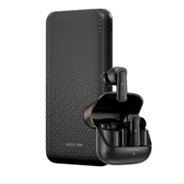 عرض مميز باور بانك مع سماعة  Green Lion Rome Powerbank & TWS Earbuds