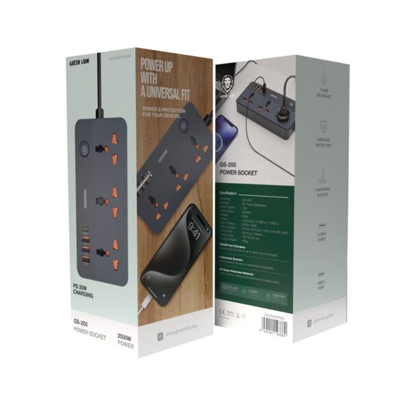 ⁦محول Green Lion GS-200 Power Socket 2500W⁩ - الصورة ⁦2⁩