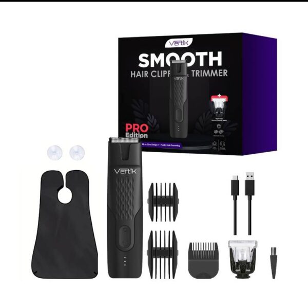 مجموعة الحلاقة الاحترافية Smooth Pro من فيرتك VERTIK للجسم والمناطق الحساسة (عرض)