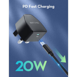 باكج RAVPOWER 20W PD Pioneer USB-C Wall Charger