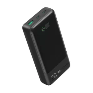 باور بانك RAVPOWER PD Pioneer 20W 3 Ports Power Bank with Smart Digital Display (20000mAh)
