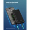 ⁦باور بانك RAVPOWER PD Pioneer 20W 3 Ports Power Bank with Smart Digital Display (20000mAh)⁩ - الصورة ⁦5⁩