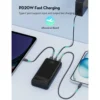 ⁦باور بانك RAVPOWER PD Pioneer 20W 3 Ports Power Bank with Smart Digital Display (20000mAh)⁩ - الصورة ⁦7⁩