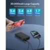 ⁦باور بانك RAVPower 30000mAh 100W 2-Port Laptop Power Bank⁩ - الصورة ⁦4⁩