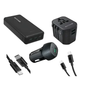 باكج The Ravpower 5-in-1 Travel Charging Combo