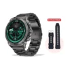⁦TELUX ACTIVEX Smart Calling Watch with 1.43” AMOLED Display & 2 Straps (Stainless Steel & Silicon)⁩ - الصورة ⁦2⁩
