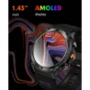⁦TELUX ACTIVEX Smart Calling Watch with 1.43” AMOLED Display & 2 Straps (Stainless Steel & Silicon)⁩ - الصورة ⁦4⁩