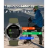 ⁦TELUX ACTIVEX Smart Calling Watch with 1.43” AMOLED Display & 2 Straps (Stainless Steel & Silicon)⁩ - الصورة ⁦6⁩