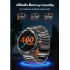 ⁦TELUX ACTIVEX Smart Calling Watch with 1.43” AMOLED Display & 2 Straps (Stainless Steel & Silicon)⁩ - الصورة ⁦8⁩