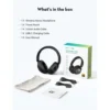 ⁦RAVPower Quiet Comfort Over-Ear Wireless Stereo Headphones (55H Playtime, ANC & ENC)⁩ - الصورة ⁦8⁩